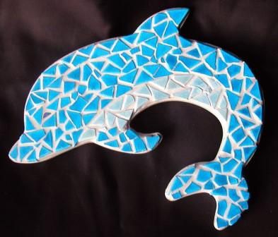 DIY Kit mosaïque enfant "Dauphin bleu" 