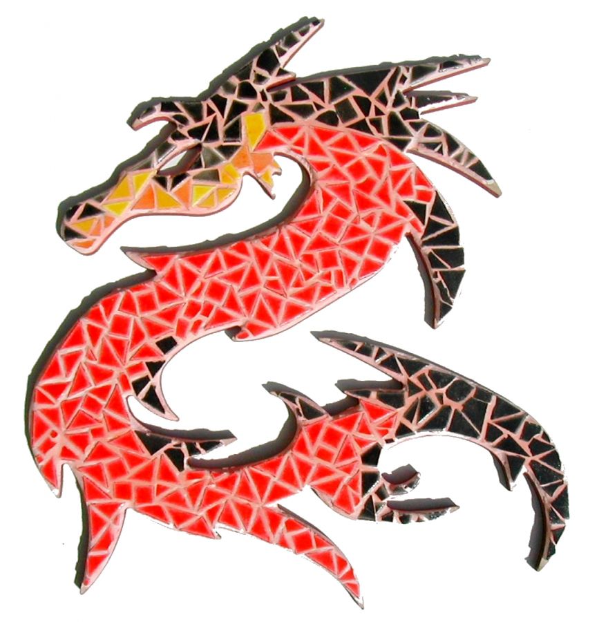 Coffret création, Kit mosaïque enfant "Dragon" 