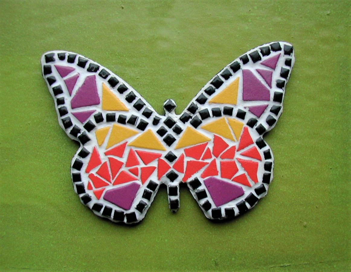 DIY Coffret  mosaïque enfant " Papillon vole "
