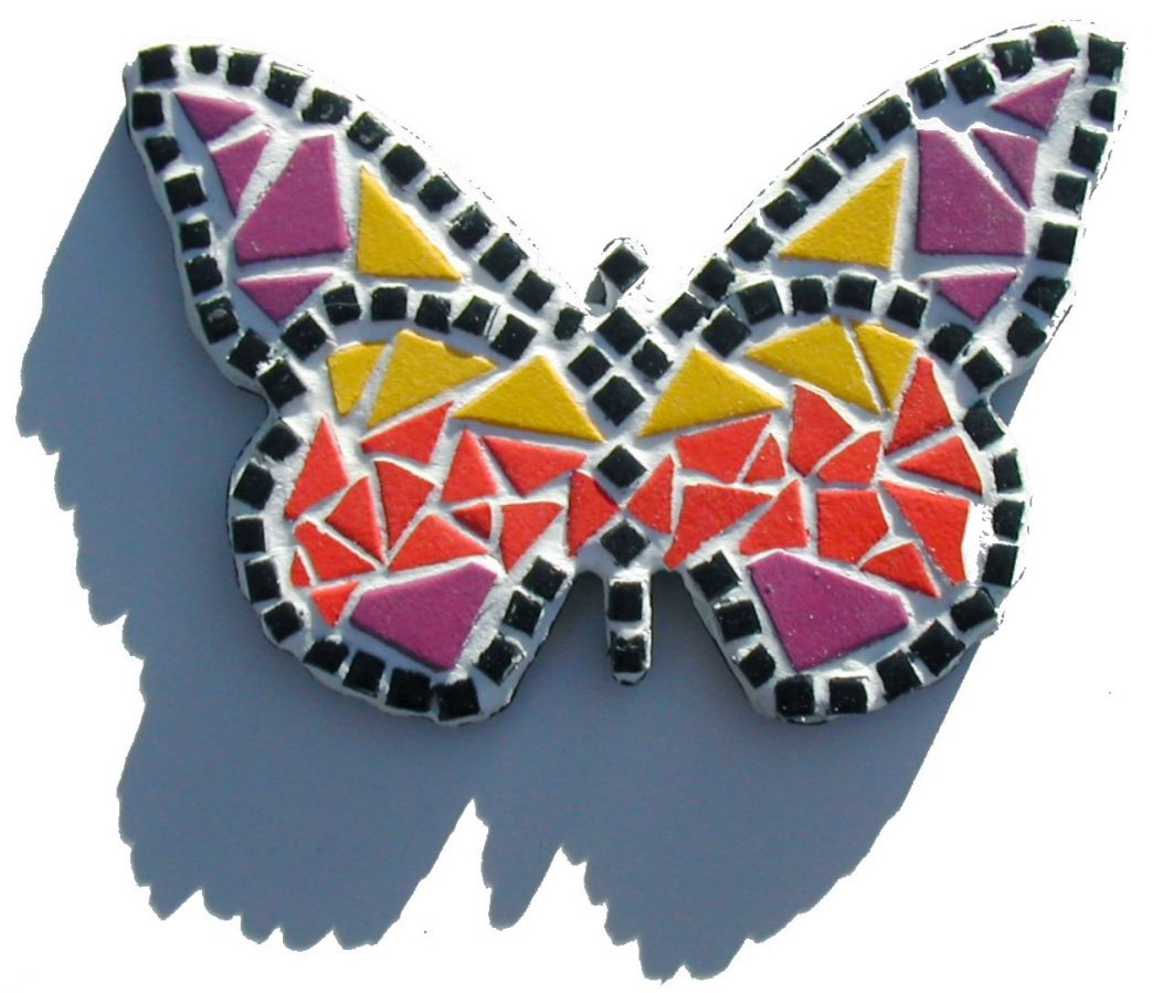 DIY Coffret  mosaïque enfant " Papillon vole "