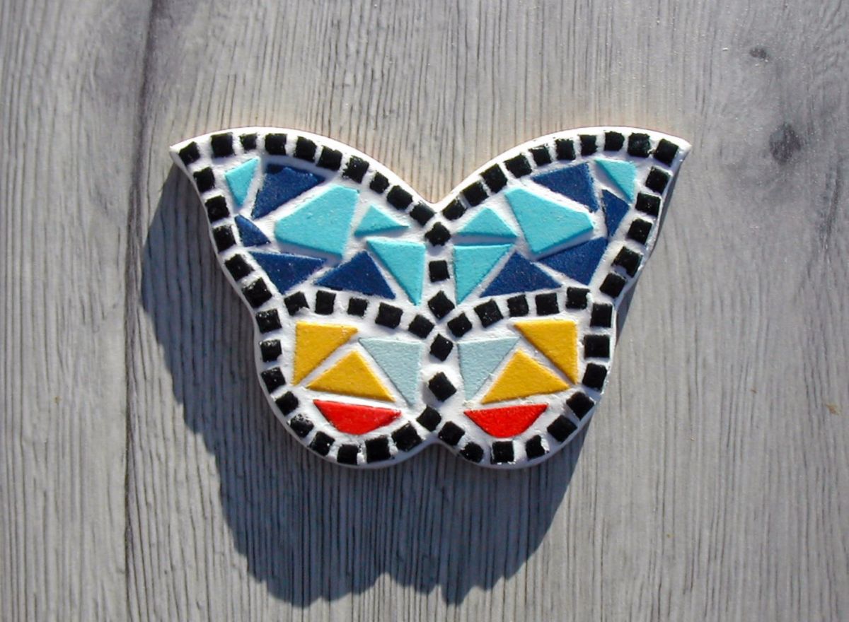 DIY Kit mosaïque "magnet papillon"   enfant 4/10 ans