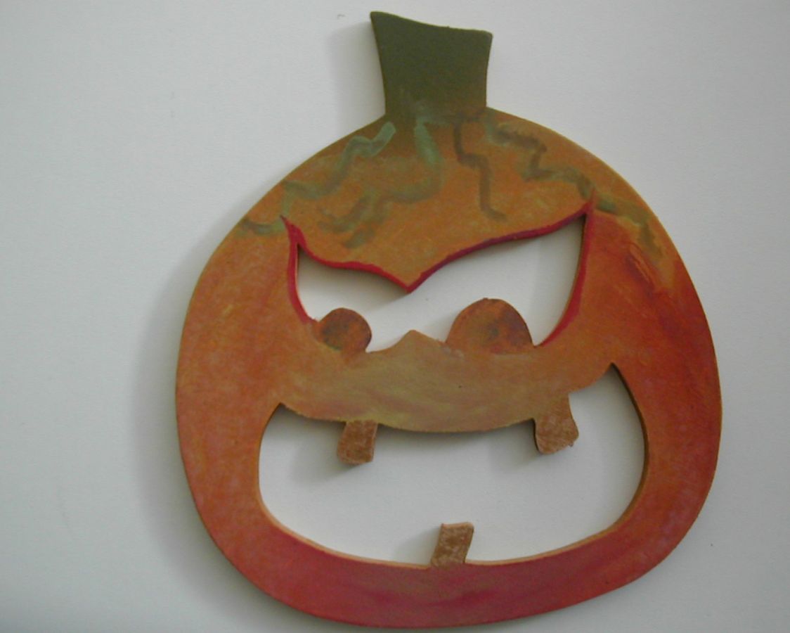 Personnage d' Halloween à décorer "  Citrouille ricanante"