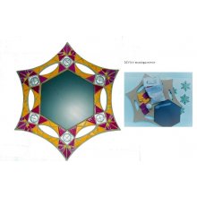 DIY Coffret création, Kit mosaïque  "Miroir étoile"